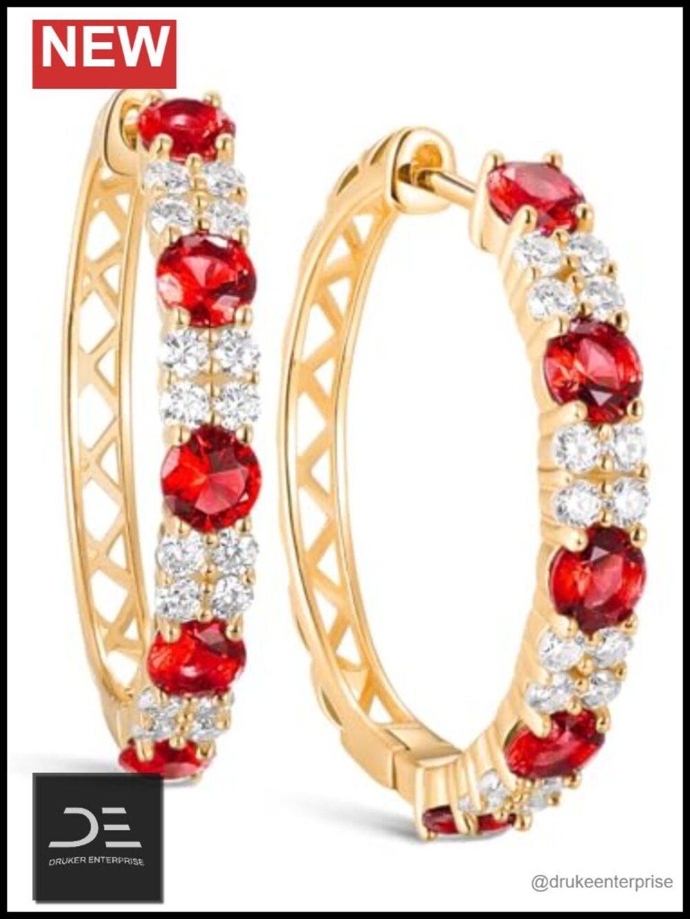 14k Gold Plated Huggie Hoop Earrings with Birthstone Hypoallergenic 925 Silver